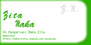 zita maka business card